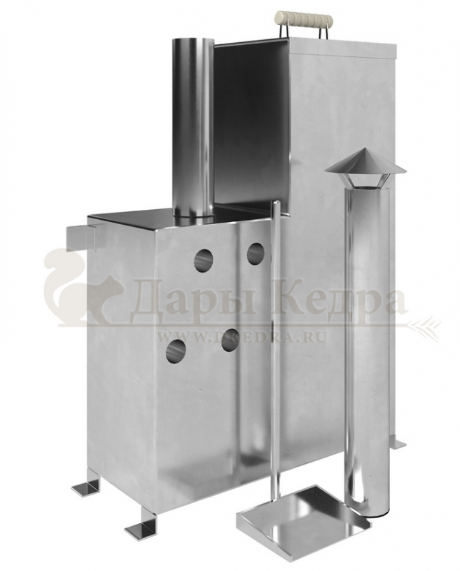 Печь погружная для купели фурако с дровяным отоплением (с циркуляционными отверстиями)
